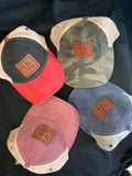 multi tone trucker hats